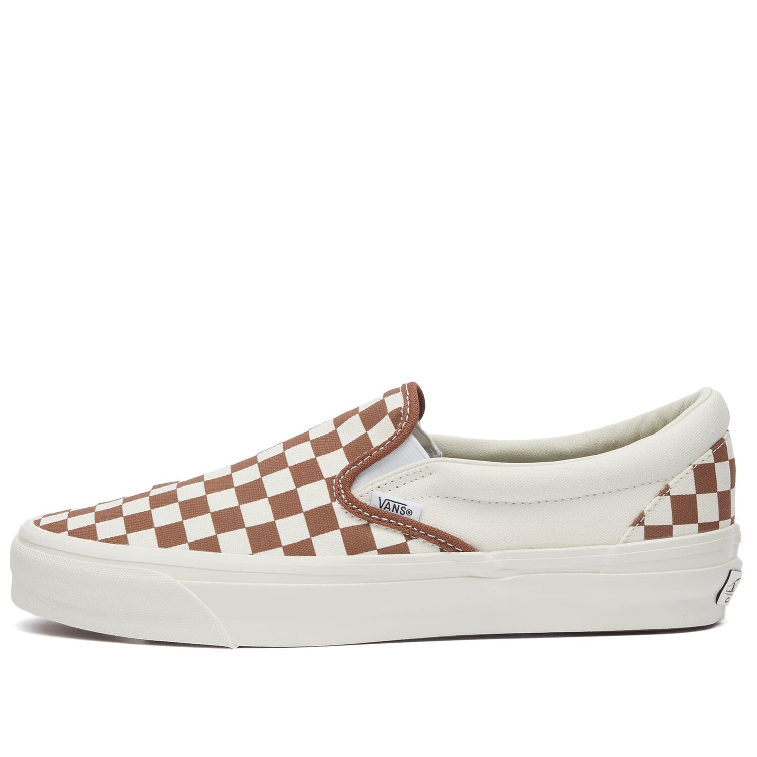 

Кроссовки Vans Slip-On Reissue 98, цвет Lx Checkerboard Coffee