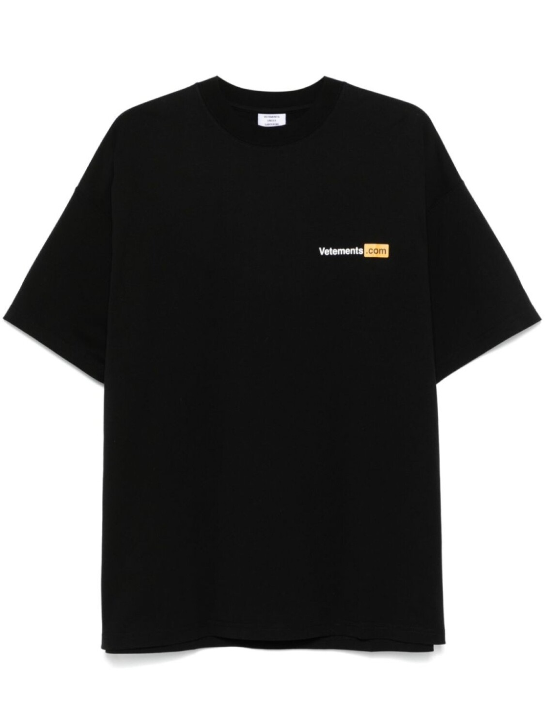 

Футболка с логотипом VETEMENTS, черный