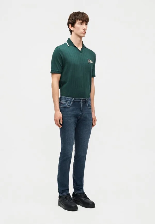 Брюки с карманами, узкие джинсы Emporio Armani, Medium Blue Denim — фото 4