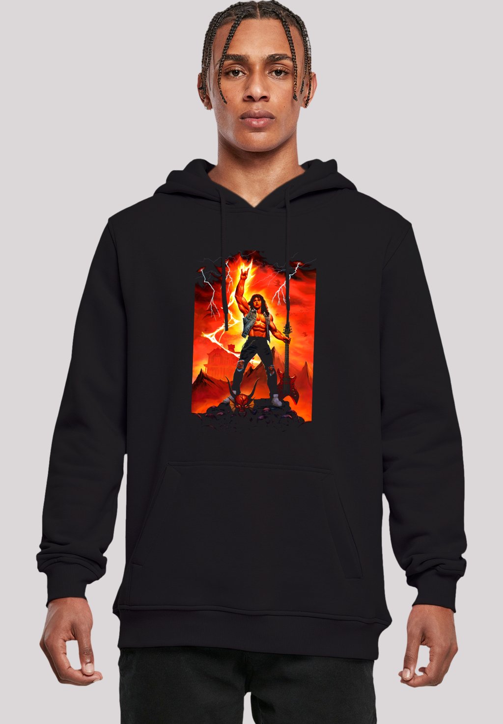 

Толстовка STRANGER THINGS HELL GUITAR- DTG NETFLIX TV SERIES - Hoodie F4NT4STIC, черный