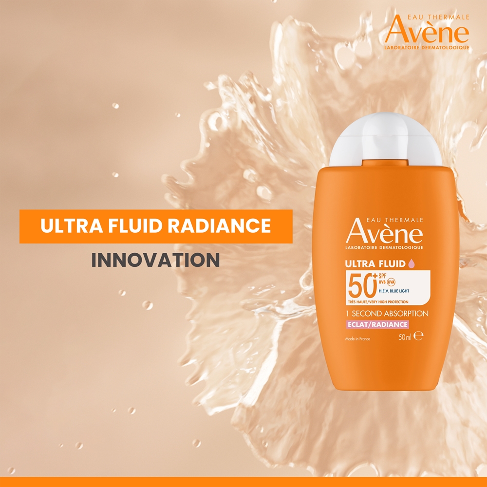Солнцезащитный флюид Sun Ultra Fluid Radiance Avène, spf 50+ 50 мл — фото 3