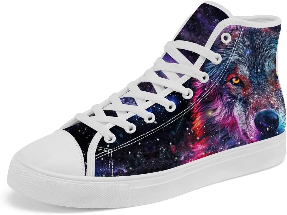 

Кеды Galaxy Wolf на высокой подошве, высокие кроссовки с шнуровкой, повседневная обувь для женщин и мужчин Chebing, пурпурный