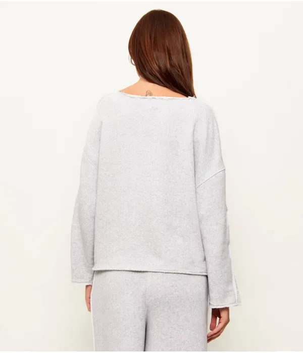 Толстовка C_Enely relaxed fit Boss Orange, серый — фото 3