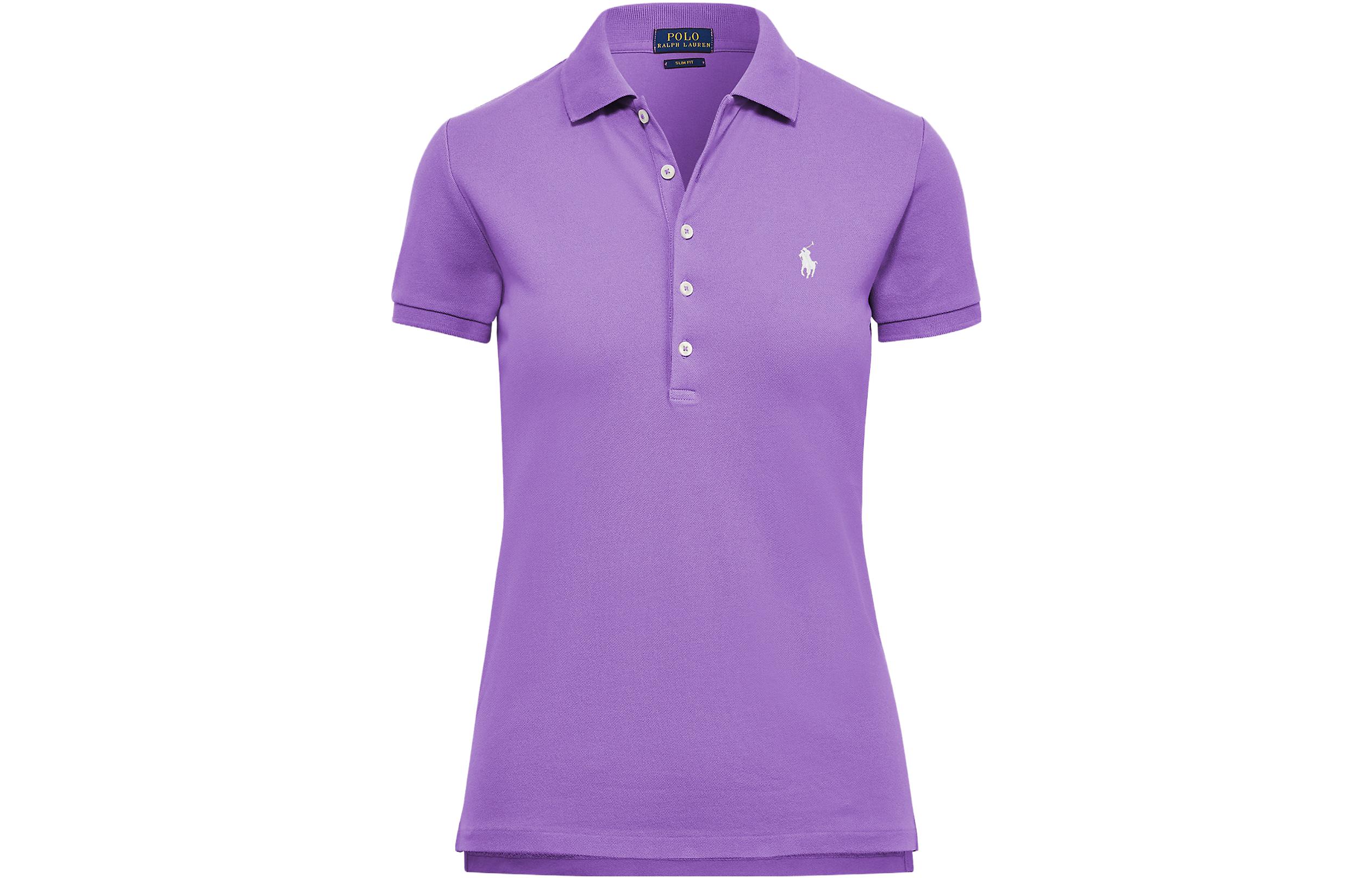 

Хлопковая поло Polo Ralph Lauren, фиолетовый
