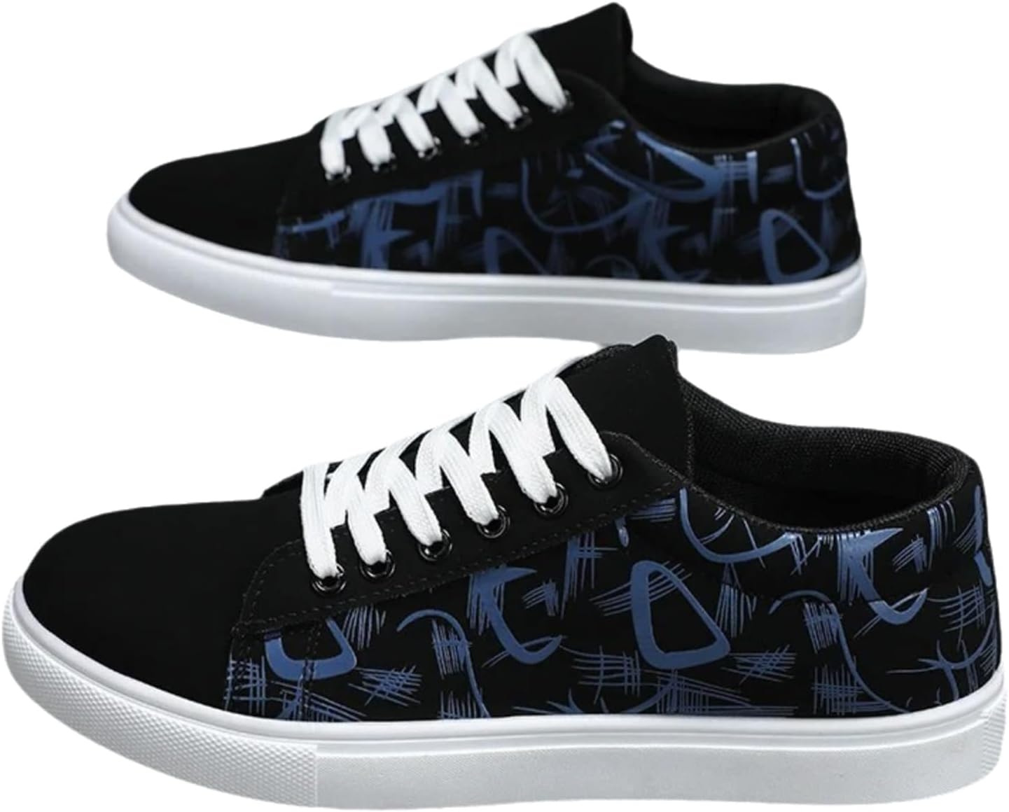 

Мужские кеды на платформе из холста, летние повседневные спортивные кроссовки для ходьбы и бега Generic, синий