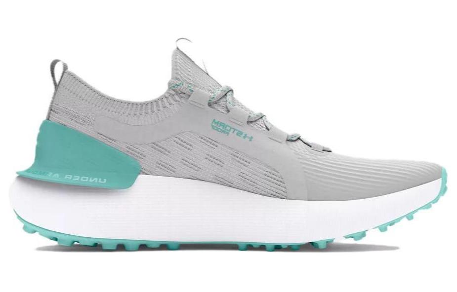 Фантом Женские Серо-Зеленые Низкие Гольф Кроссовки Износостойкие Under Armour — фото 2