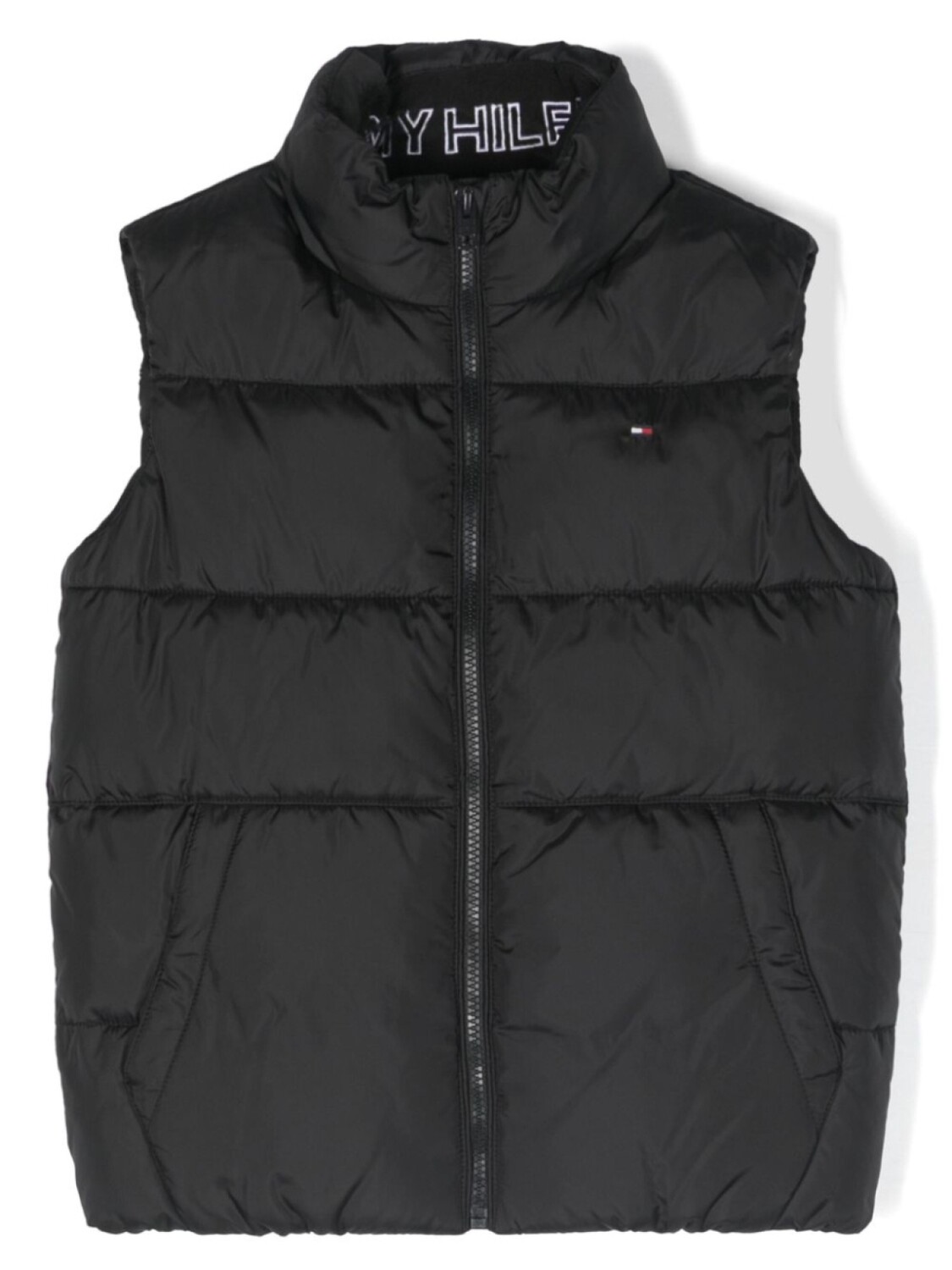 

Утепленный жилет Essential с вышитым логотипом Tommy Hilfiger Junior, черный