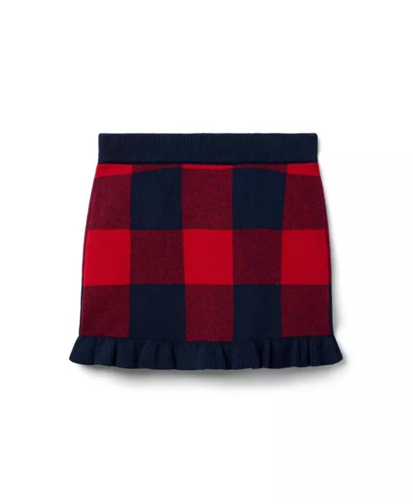 

Детский клетчатый свитер-юбка для девочек - для малышек, детей постарше Janie And Jack, красный