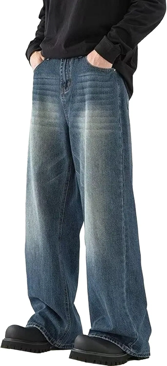 Джинсы свободные Dark Blue
