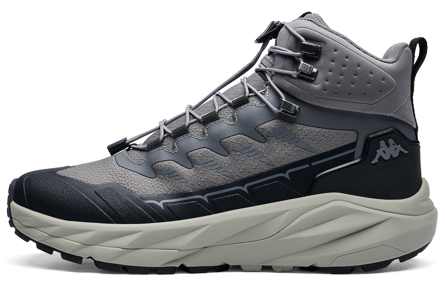 

Kappa Сланцево-серые мужские беговые кроссовки с противоскользящим и износостойким покрытием, цвет Slate Gray