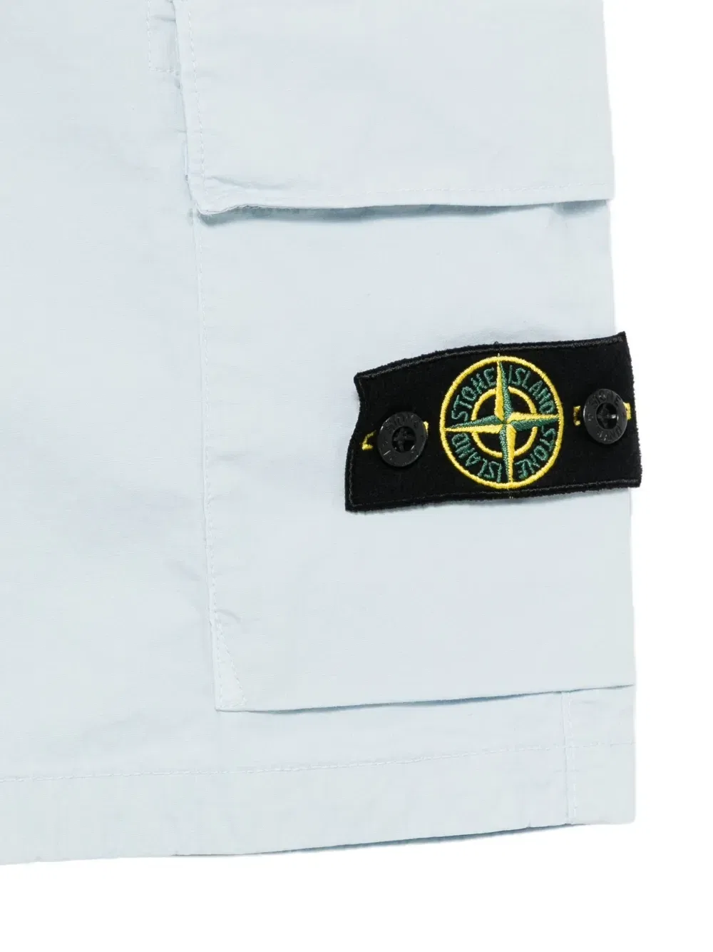Шорты карго с эластичным поясом Stone Island Junior, синий — фото 3
