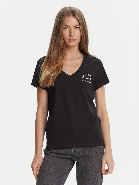 

Футболка regular fit A3W17104 Karl Lagerfeld, чёрный