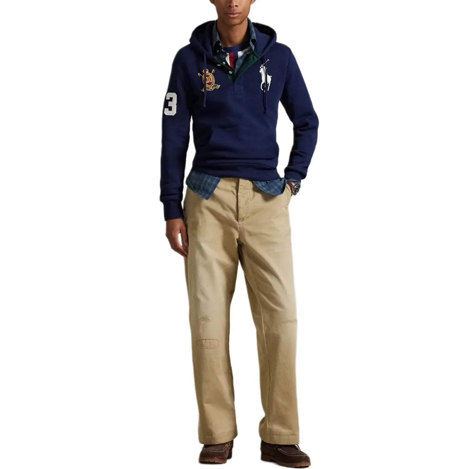 Мужская толстовка FW25 Polo Ralph Lauren, темный синий — фото 2
