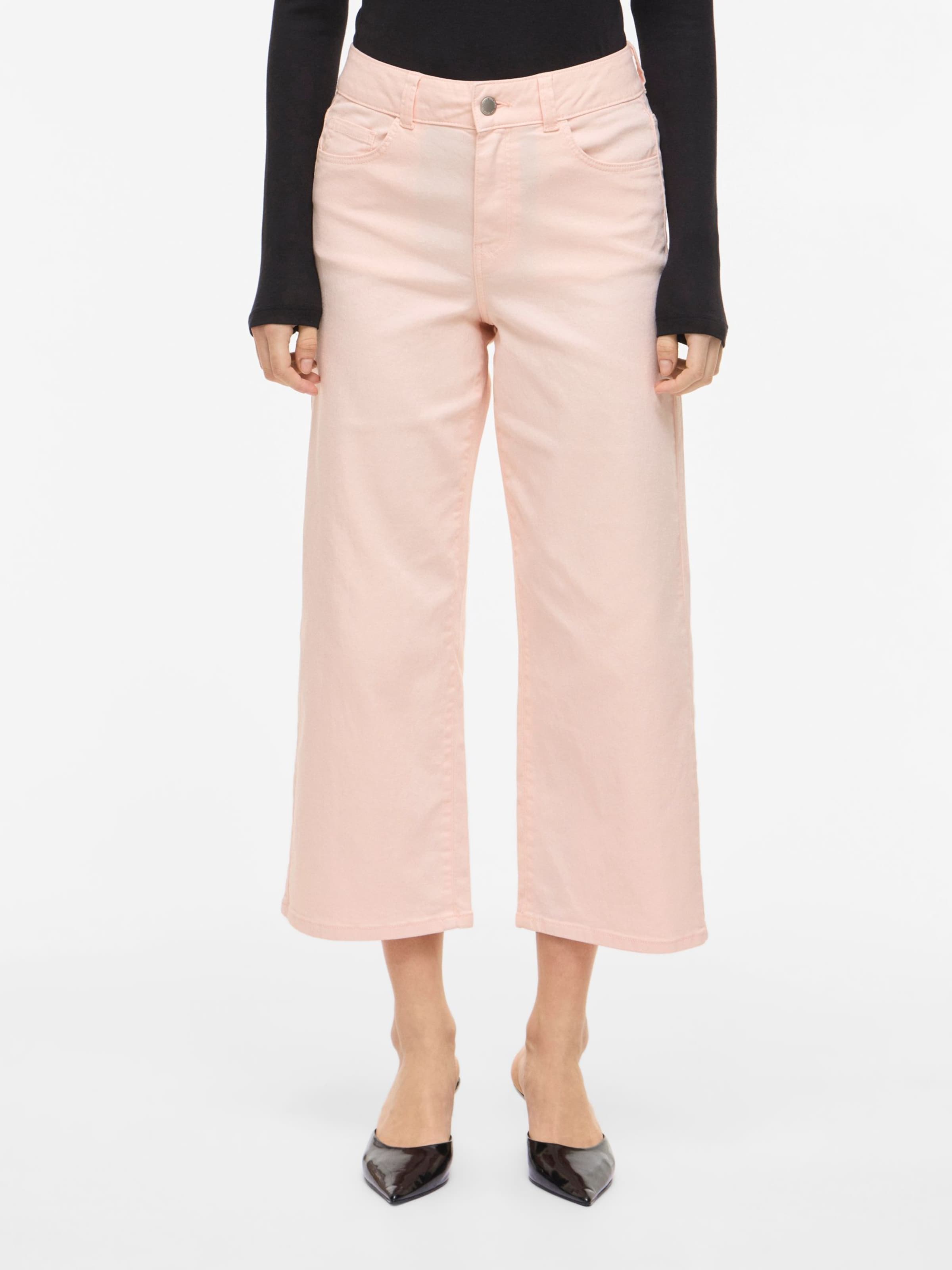 

VILA Джинсы с широкими штанинами 'VIEmma' в пастельно-розовом цвете