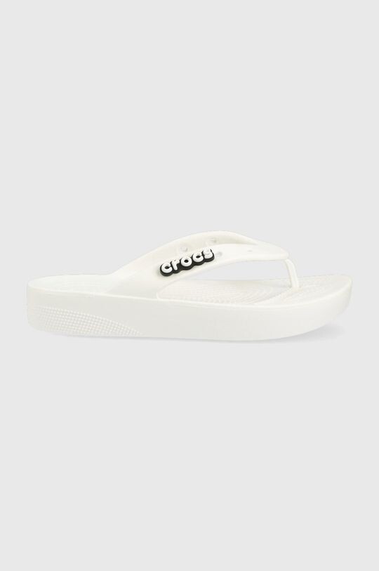 

Классические шлепанцы на платформе Crocs, белый