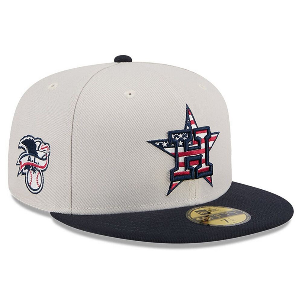 

Мужская шляпа New Era Хаки/черный Houston Astros 2024 Четвертое июля 59FIFTY Облегающая шляпа, цвет Ast Beig K