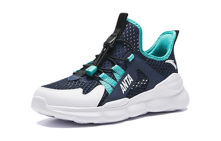 Кроссовки Anta kids Kids Lifestyle Shoes GS Low-top New Ink Blue, черный — фото 2