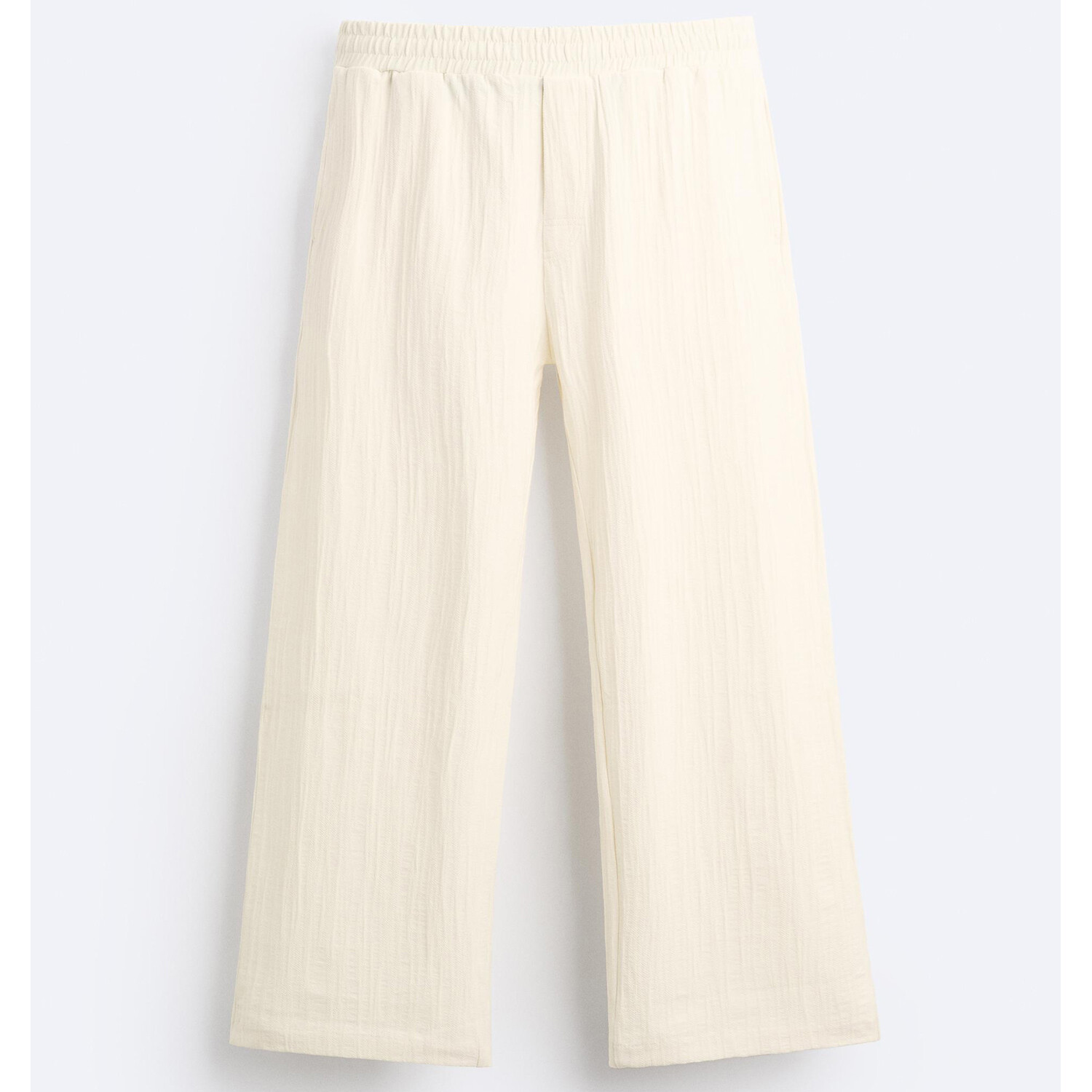 

Брюки Zara Irregular Jacquard, белый
