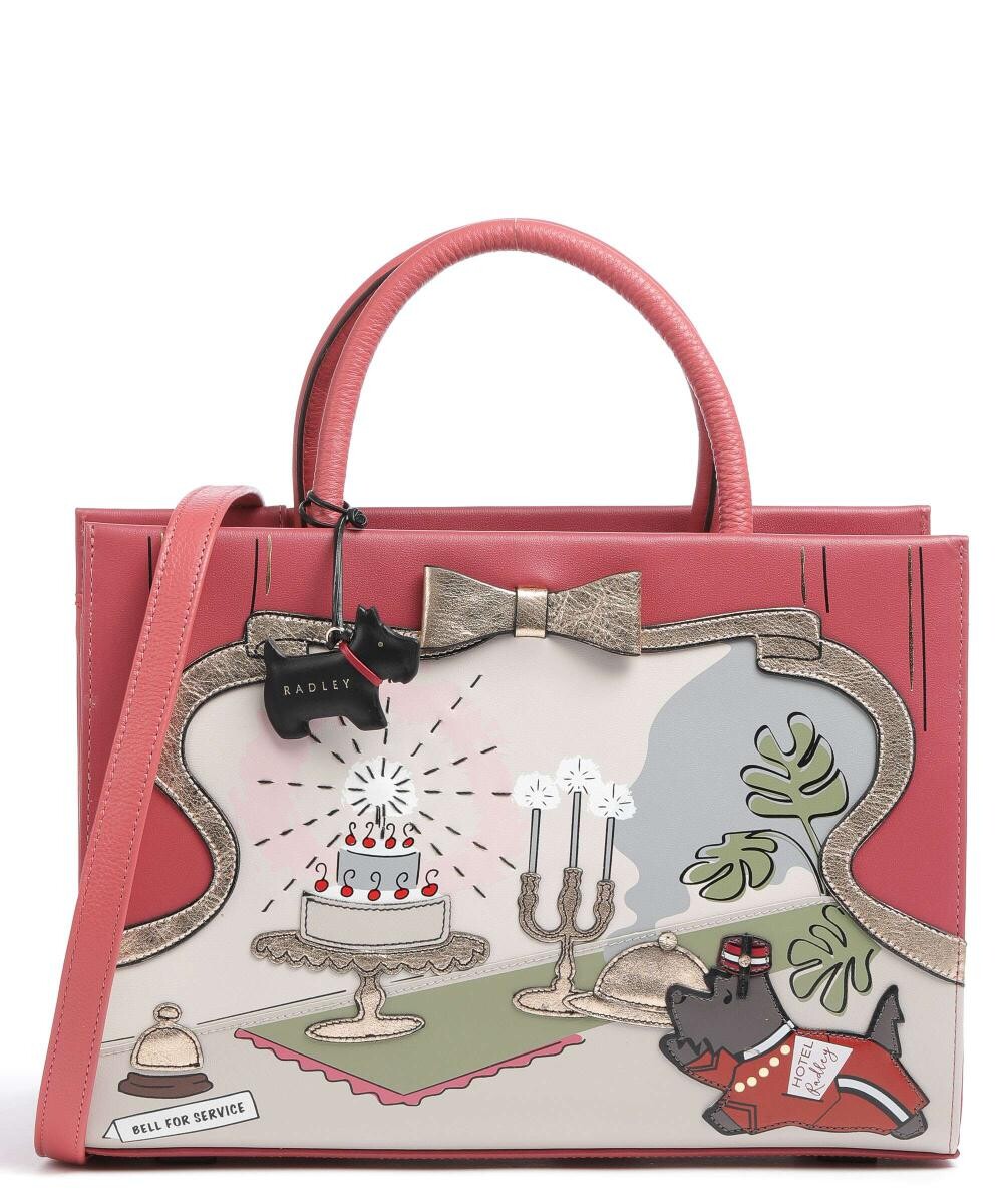 

Сумка The Radley Hotel из мелкозернистой яловой кожи Radley London, красный