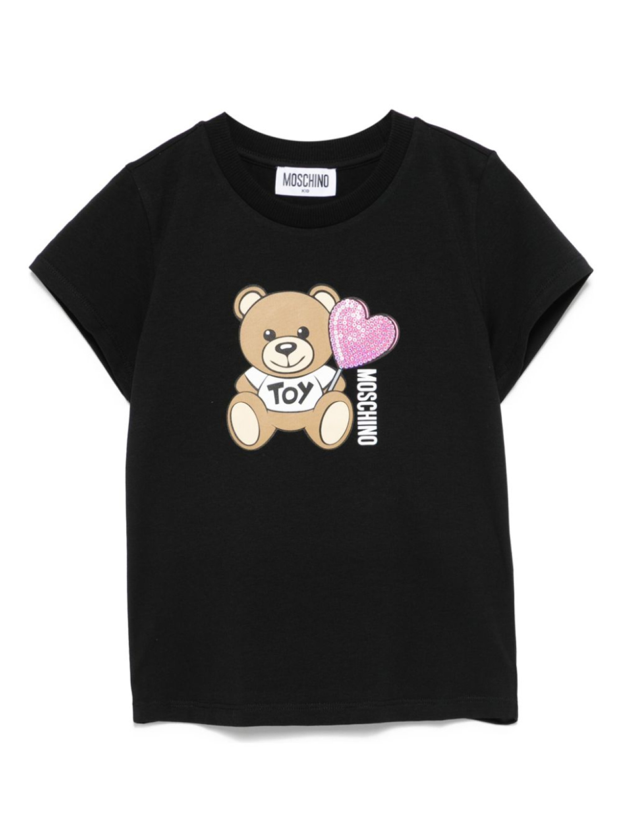 

Moschino Kids футболка с принтом Teddy Bear, черный
