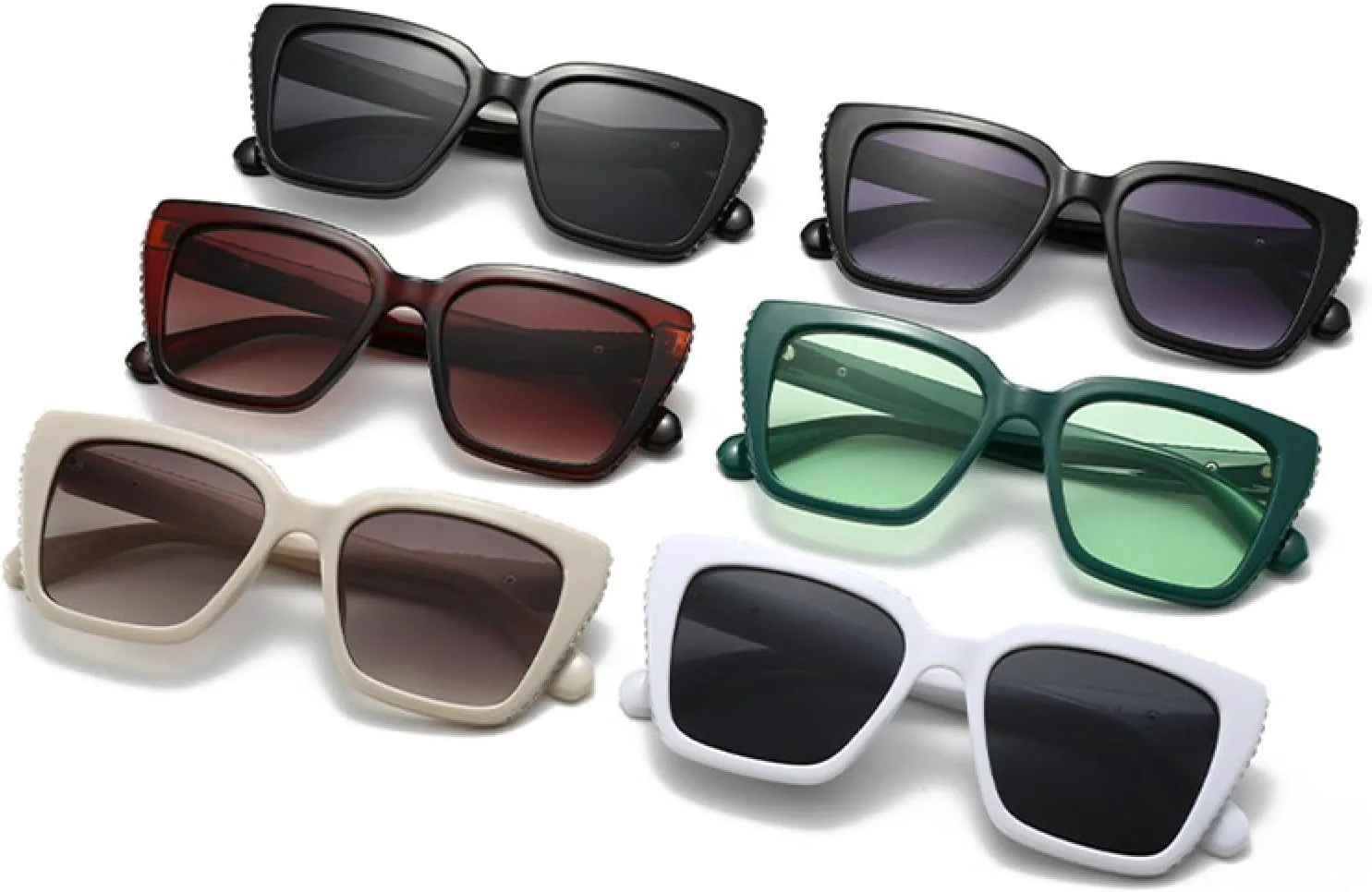 

Роскошные солнцезащитные очки с бриллиантами для женщин и мужчин, модные, винтажные, популярные, в стиле панк, с защитой от УФ-излучения UV400 TYUVIVO, Black Black