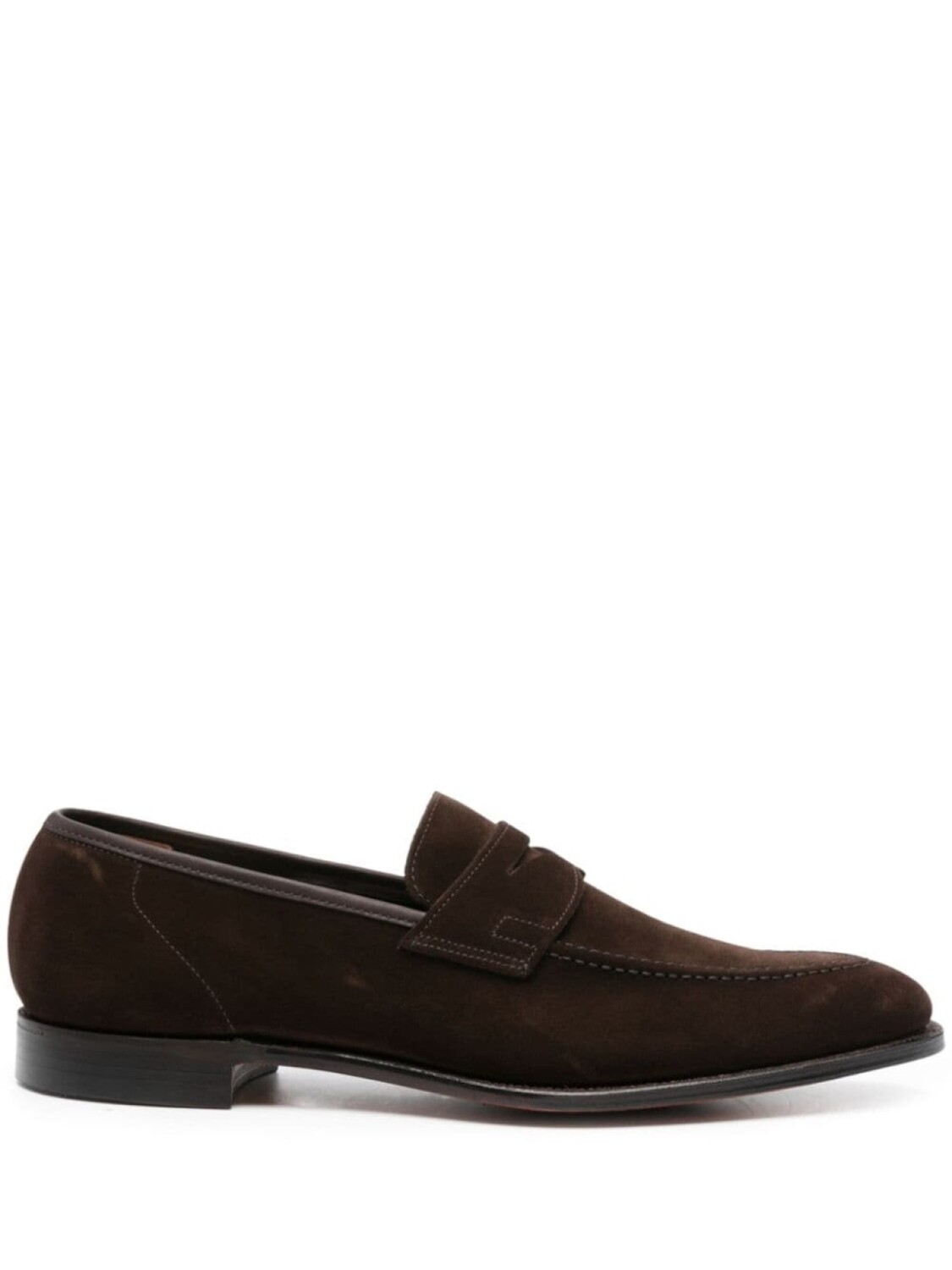 

Crockett & Jones лоферы с миндалевидным носком, коричневый