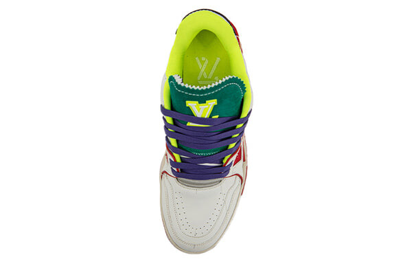 Кроссовки trainer upcycling sneakers 'white turquoise for china' Louis Vuitton, белый — фото 3