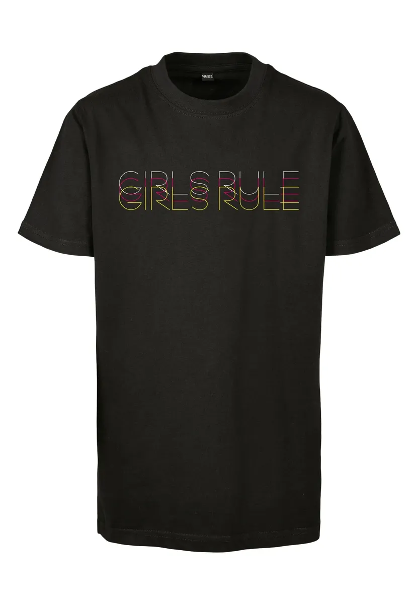 

Рубашка с короткими рукавами Mister Tee "Mister Tee Women's Kids Girls Rule Tee" Mistertee, черный