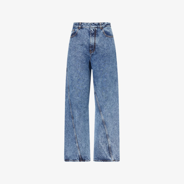 

Джинсы с прямыми штанинами Twisted Alaia, цвет bleu neige