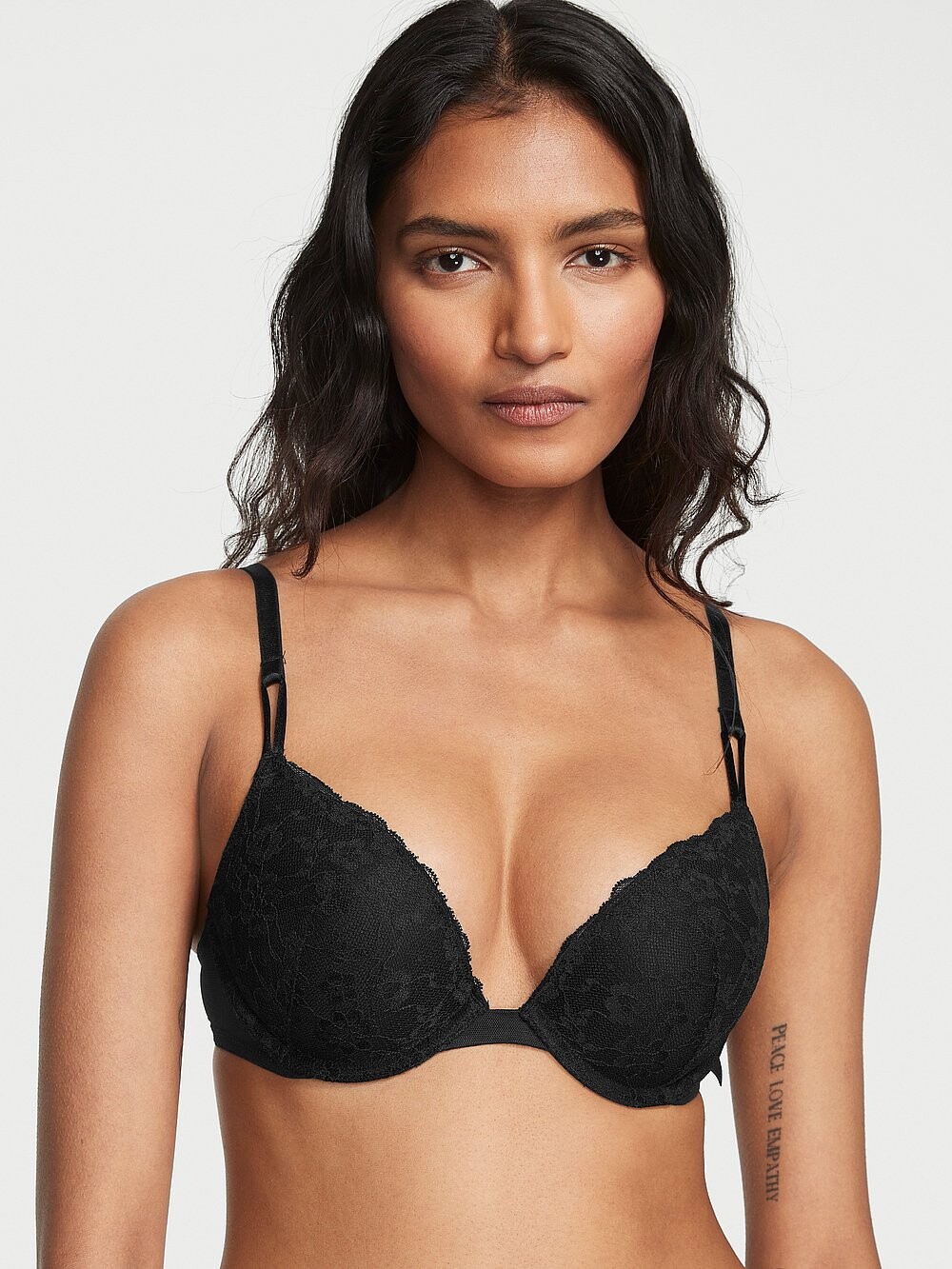 

Сексуальный кружевной бюстгальтер пуш-ап Tee Posey Victoria's Secret, черный