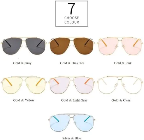 

Солнцезащитные очки Alloy Square Polygon 2026 для мужчин, модные солнцезащитные очки для женщин, ретро-очки, розовые, прозрачные, большого размера MTZJH, Gold Pink