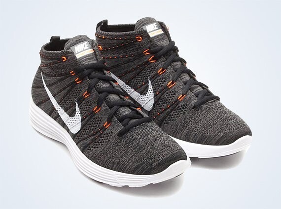 Кроссовки Nike Lunar Flyknit Chukka 'Midnight Fog', черный — фото 2