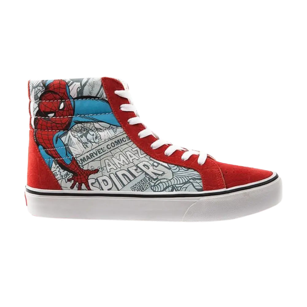 Кроссовки Marvel x Sk8-Hi Reissue Vans, красный