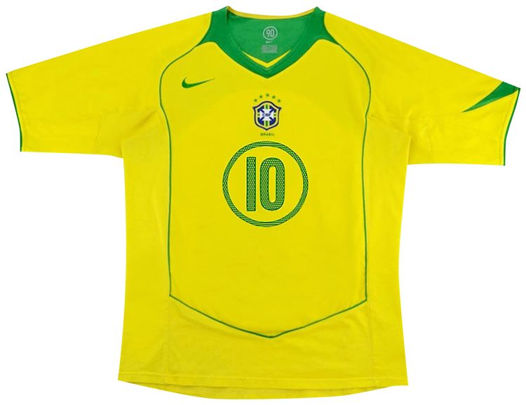 

Футболка Nike Brazil 2004 T90 Reissue Роналдиньо 10, желтый