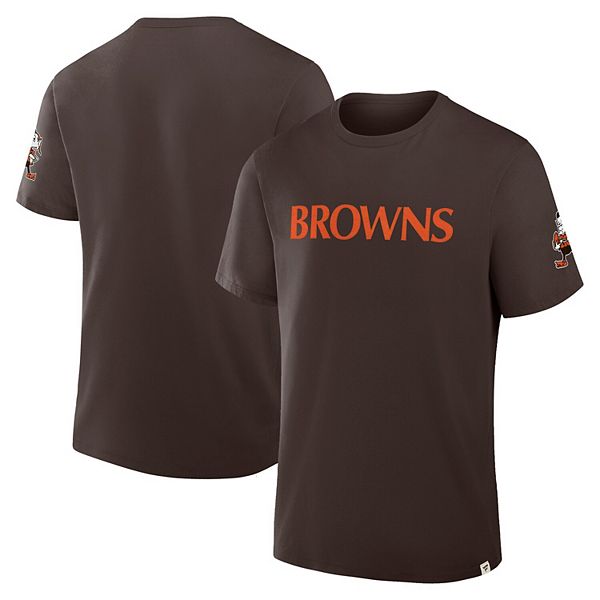 

Мужская коричневая футболка cleveland browns elevated classic legacy Fanatics
