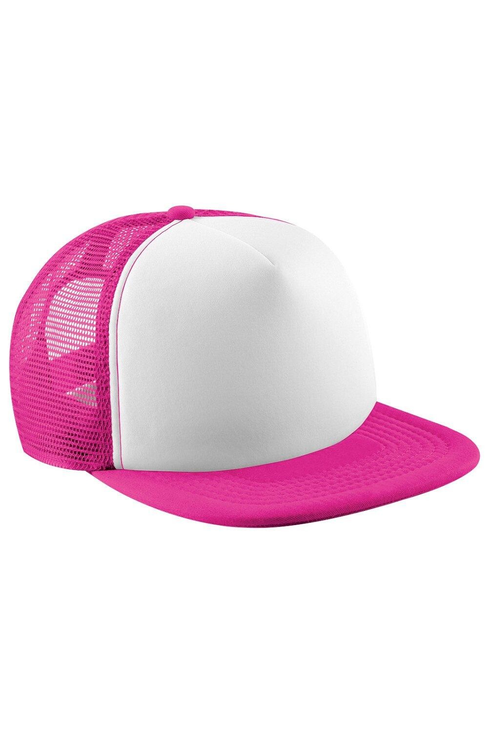 

Винтажная сетчатая кепка дальнобойщика Snapback Beechfield, розовый
