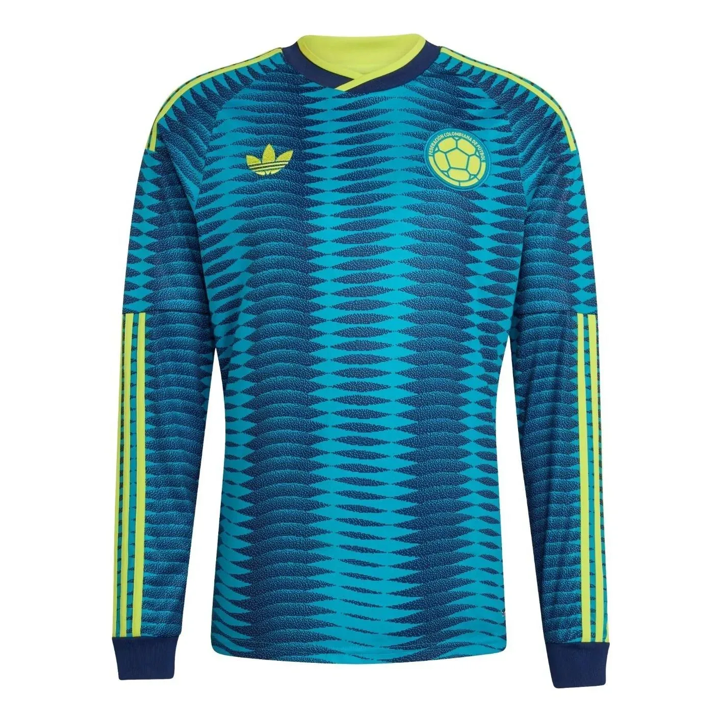 Футболка с длинным рукавом Adidas Colombia 26 Away 'Mystery Petrol Team Navy Blue 2'