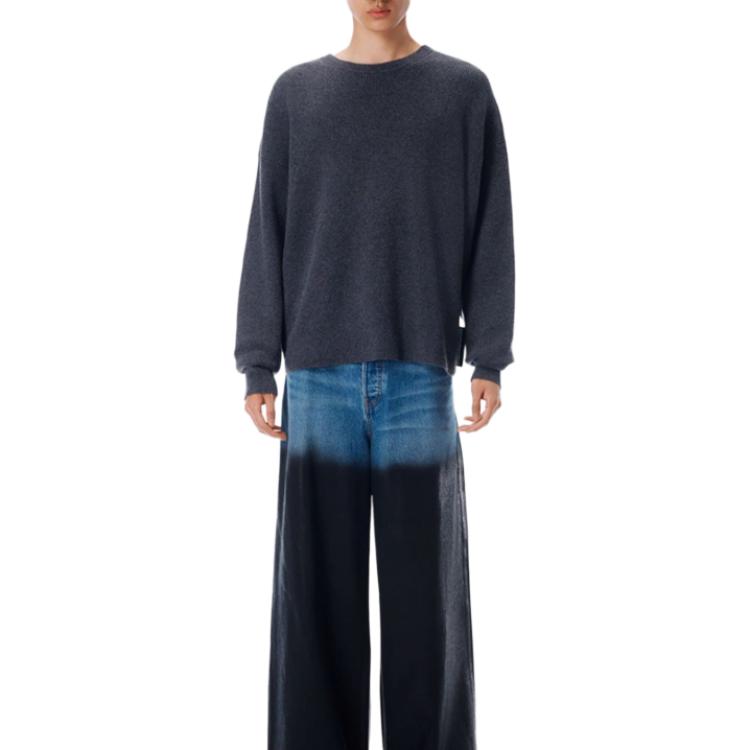 Мужская трикотажная одежда SS26 Alexander Wang, темный heather серый — фото 3