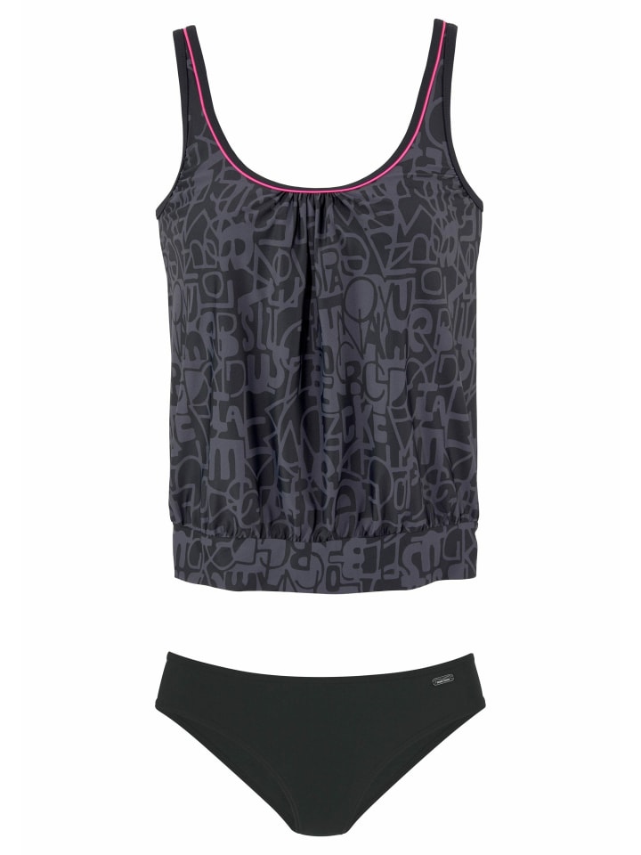 

Комплект бикини Venice Beach Oversize Tankini, цвет schwarz-grau