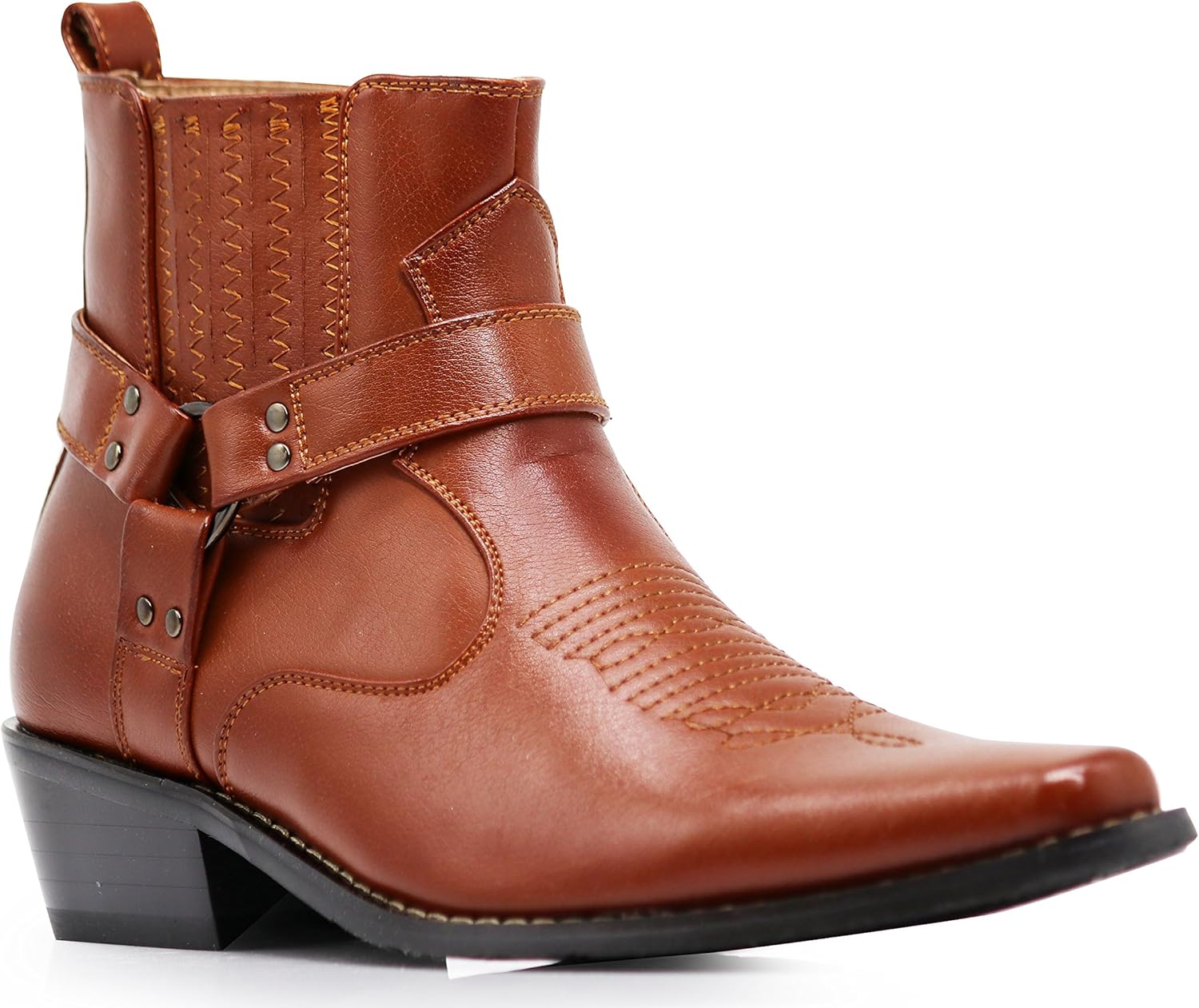 

Мужские западные ковбойские сапоги (West01) Alberto Fellini, коричневый