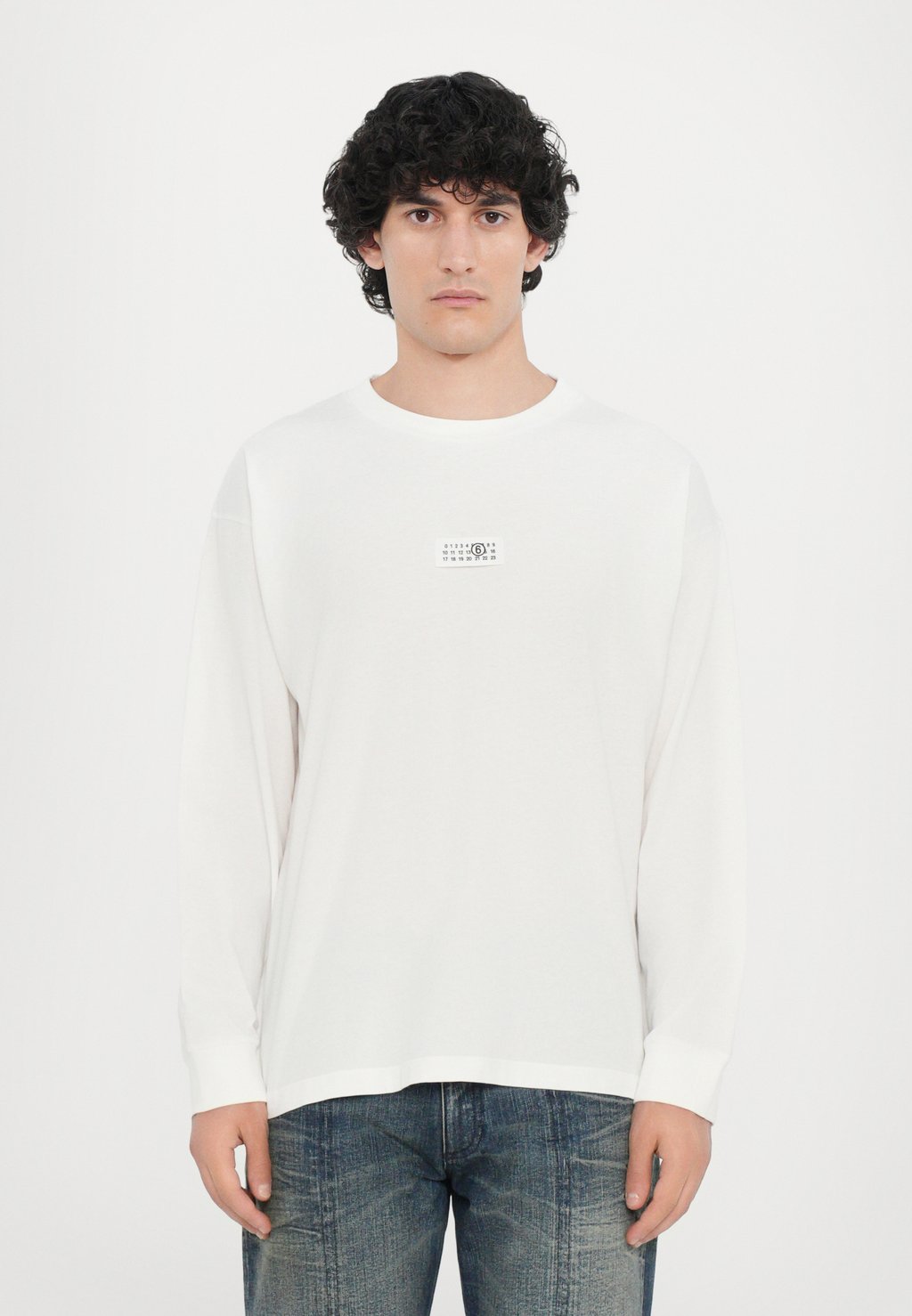 

Лонгслив MM6 Maison Margiela, кремовый