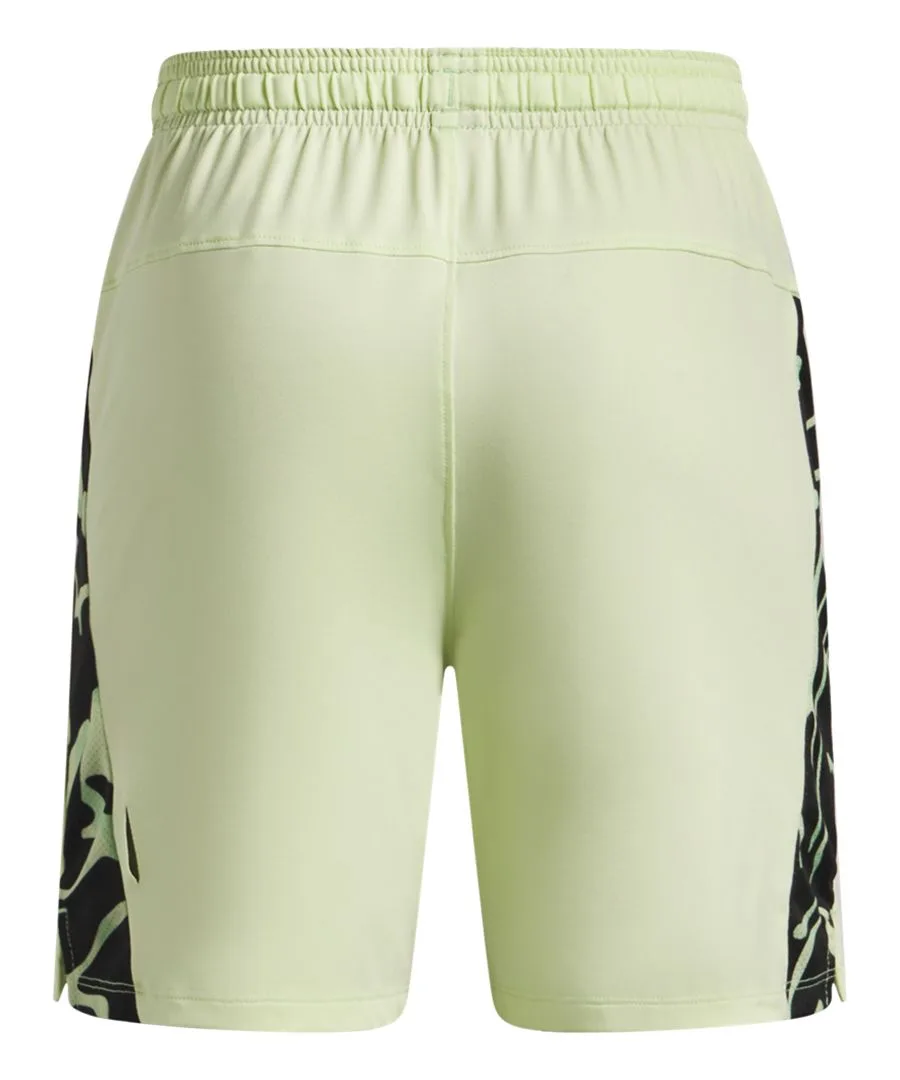 Детские шорты Tech Vent с эластичным поясом, размер 6-20 Under Armour, Lime — фото 2