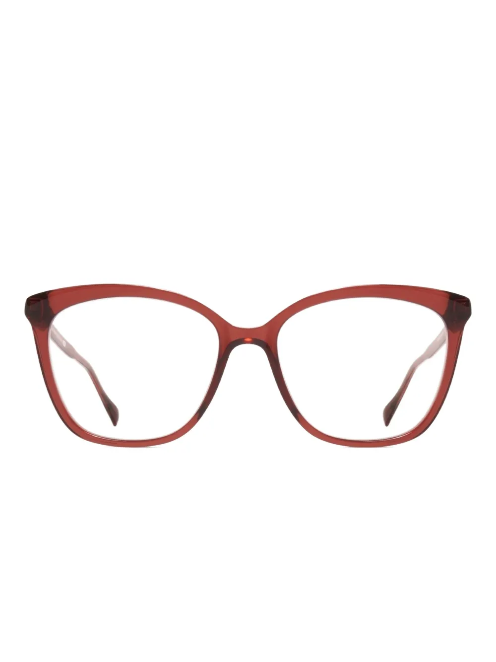 

Оправы Maha «кошачий глаз» с прозрачными линзами Mykita, красный