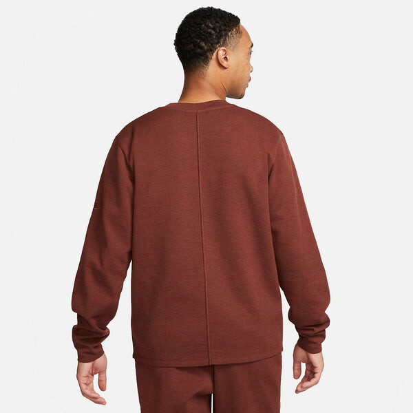 Толстовка sportswear therma-fit adc tech pack crew 'dark pony earth' Nike, бежевый — фото 2