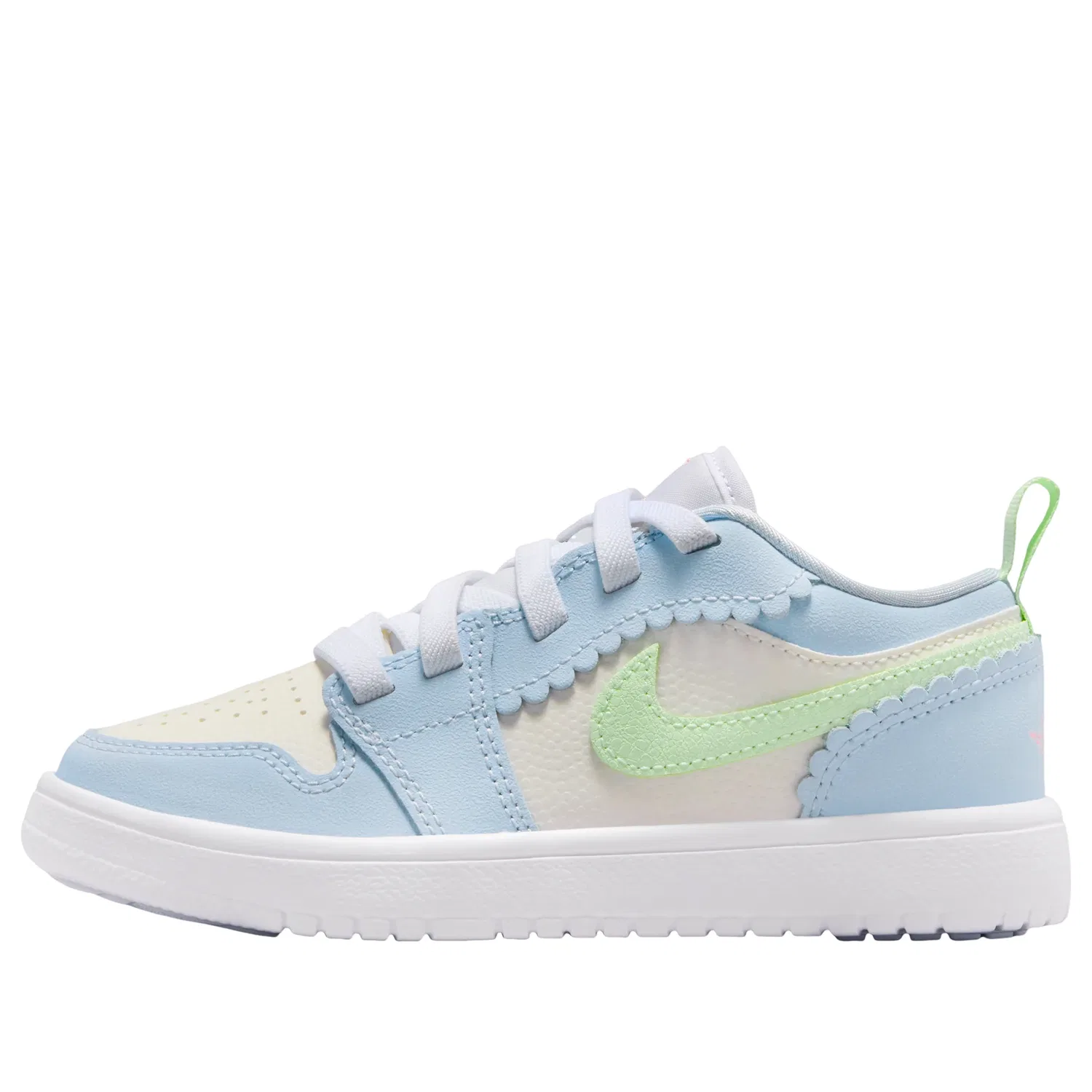 Кроссовки Air Jordan 1 Low ALT SE 'Half Blue Sail Vapor Green' IB7117-403, синий
