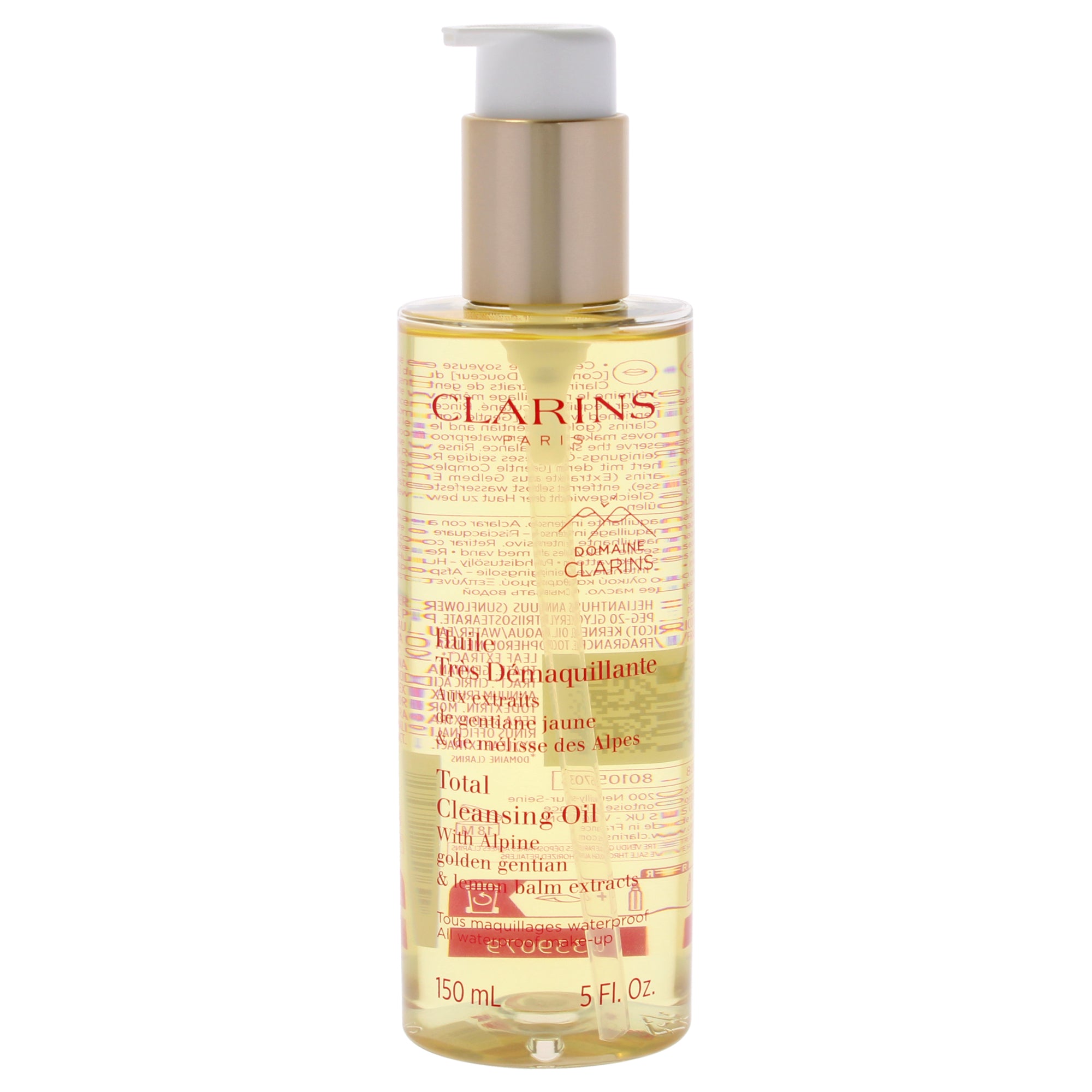 

Очищающее масло Total Cleansing Oil от Clarins для мужчин и женщин - 140 мл (5 унций), прозрачный