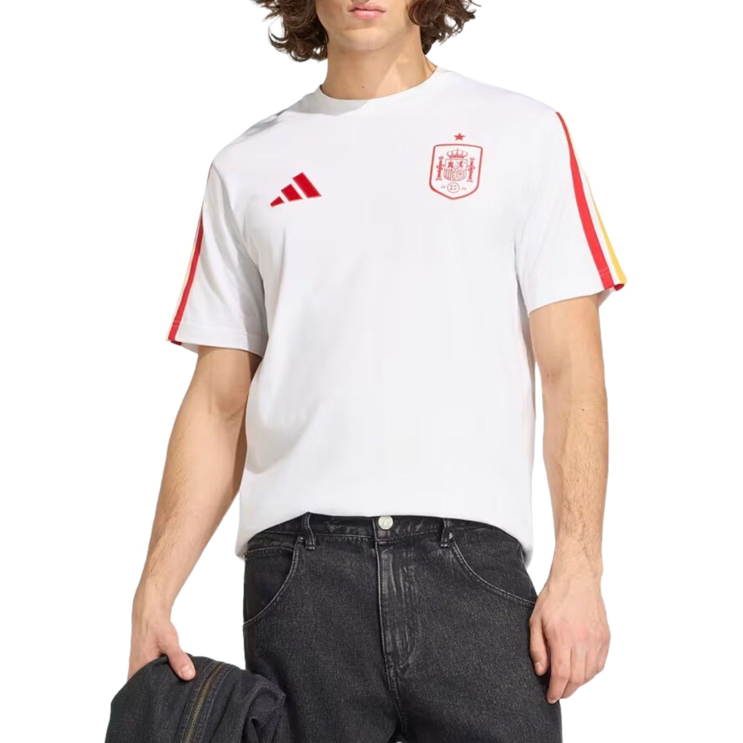 Футболка Adidas Spain DNA, белая — фото 3