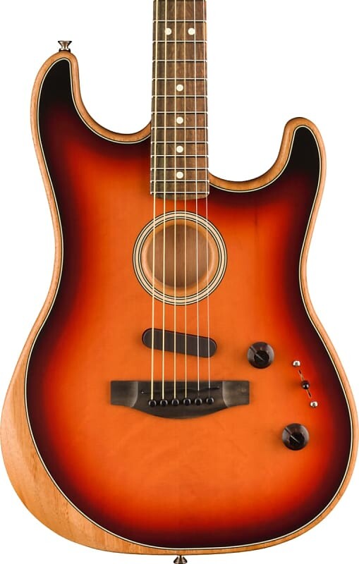 

Акустическая гитара Fender American Acoustasonic Strat Acoustic Electric Guitar Ebony Fingerboard, 3-Color Sunburst