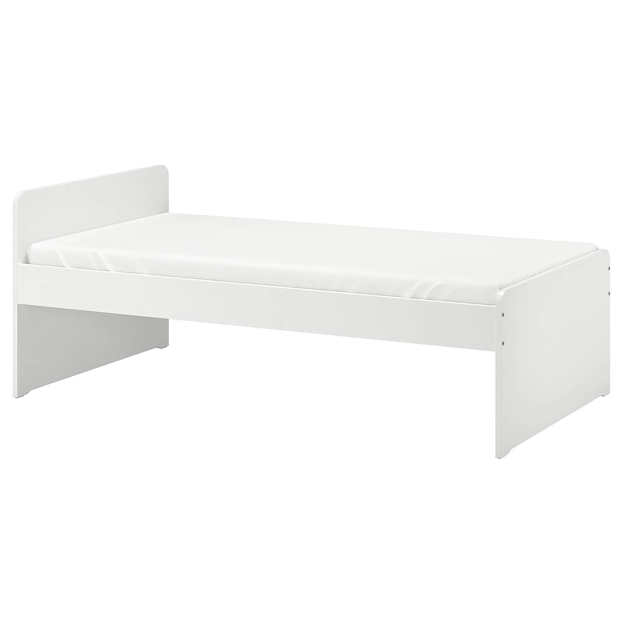 

Односпальная кровать, белая, 90x200 см, SLÄKT/LURÖY IKEA