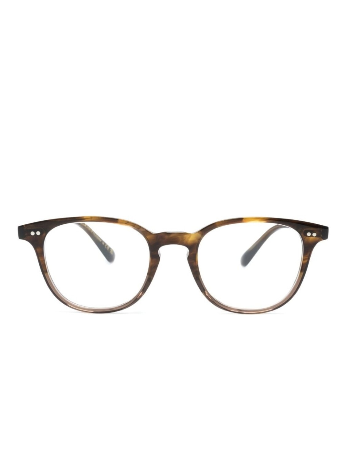 

Oliver Peoples очки Sadao в круглой оправе, коричневый